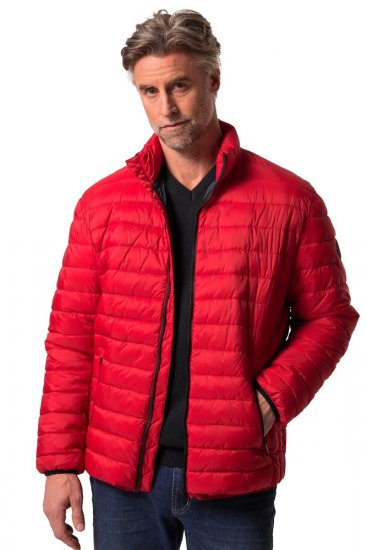 Boston Park 638 Prešívaná bunda bellyfit so stojačikom Červená - Bundy - Bundy Nadmerné Veľkosti 2XL-8XL