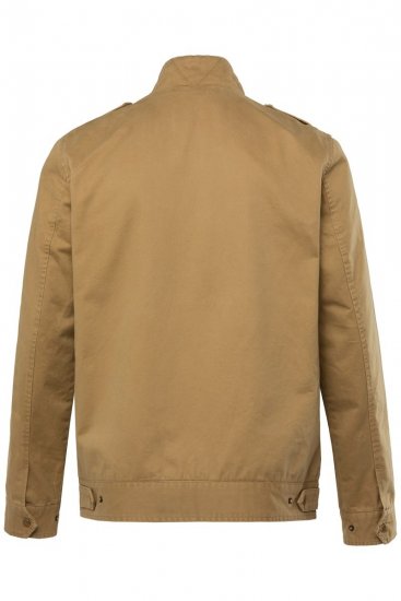 Men+ 641 Bavlnená bunda so stojačikom Kamelová - Bundy - Bundy Nadmerné Veľkosti 2XL-8XL