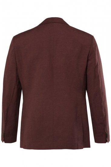 JP1880 Paros Sako zo zmesi ľanu Hrdzavo hnedá - Obleky - Obleky 2XL-8XL