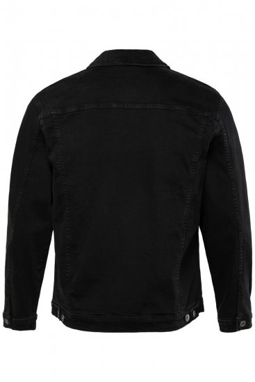 JP1880 836791 Džínsová bunda so štyrmi vreckami Čierna - Bundy - Bundy Nadmerné Veľkosti 2XL-8XL