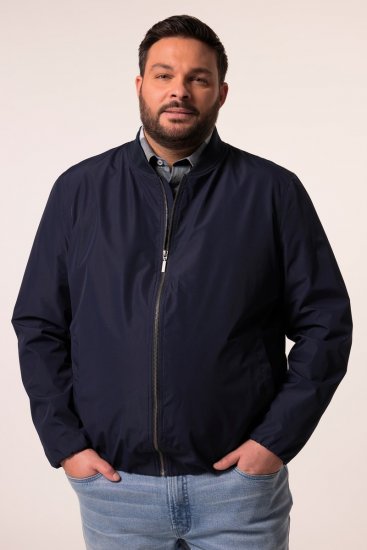 Men+ 823 Ultraľahká bomber bunda bellyfit Tmavomodrá - Bundy - Bundy Nadmerné Veľkosti 2XL-8XL