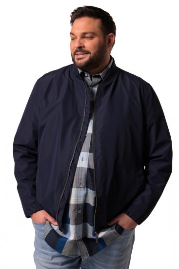 Men+ 823 Ultraľahká bomber bunda bellyfit Tmavomodrá - Bundy - Bundy Nadmerné Veľkosti 2XL-8XL