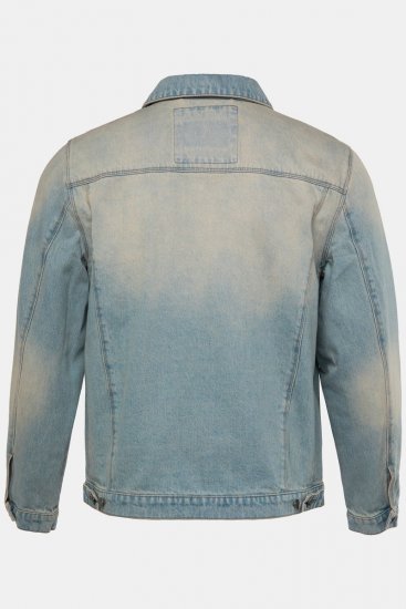 STHUGE 837222 Džínsová bunda s náprsnými vreckami Svetlomodrá - Bundy - Bundy Nadmerné Veľkosti 2XL-8XL