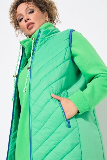 Ulla Popken 837409 Prešívaná vesta HYPRAR Svetlozelená - Vesty - 