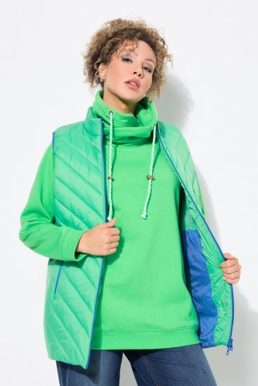 Ulla Popken 837409 Prešívaná vesta HYPRAR Svetlozelená - Vesty - 