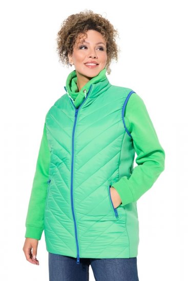 Ulla Popken 837409 Prešívaná vesta HYPRAR Svetlozelená - Vesty - 