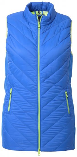 Ulla Popken 837409 Prešívaná vesta HYPRAR Modrá - Vesty - 