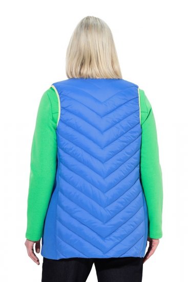 Ulla Popken 837409 Prešívaná vesta HYPRAR Modrá - Vesty - 