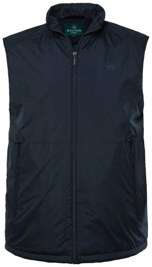 Boston Park 877 Vesta so stojačikom a zipsom Tmavomodrá - Bundy - Bundy Nadmerné Veľkosti 2XL-8XL