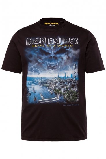 JP1880 Iron Maiden Brave New World T-Shirt Black - Tričká - Nadrozmerné tričká - 2XL-14XL