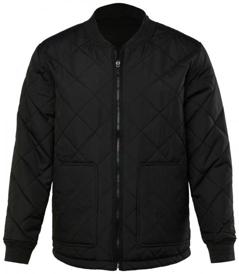 JP1880 838875 Obojstranná college bunda Čierna - Bundy - Bundy Nadmerné Veľkosti 2XL-8XL