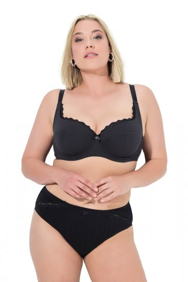 Ulla Popken 839167 Nohavičky s čipkou 4 ks Viacfarebná - Nohavičky - 