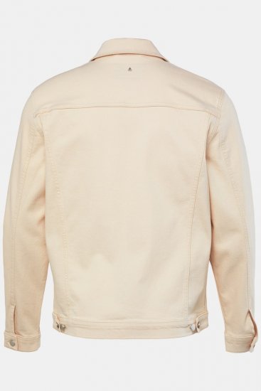 JP1880 839551 Džínsová bunda z biobavlny Svetlobéžová - Bundy - Bundy Nadmerné Veľkosti 2XL-8XL