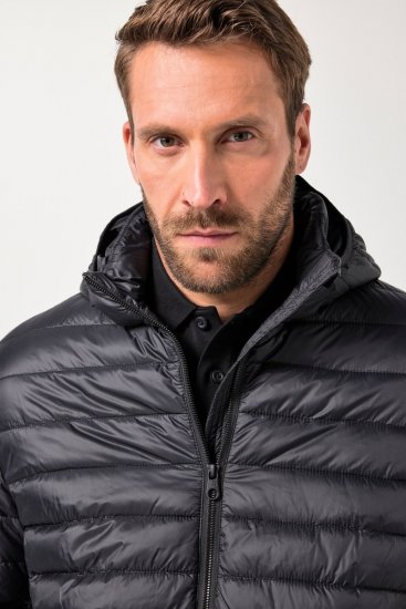 Jay-Pi Jacket Lightly Quilted Warm Black - Bundy - Bundy Nadmerné Veľkosti 2XL-8XL