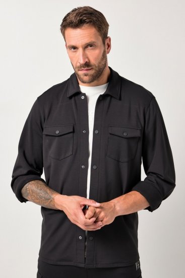 JAY-PI FLEXNAMIC® Sweat-Overshirt Black - Bundy - Bundy Nadmerné Veľkosti 2XL-8XL
