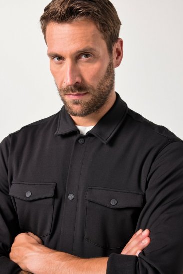 JAY-PI FLEXNAMIC® Sweat-Overshirt Black - Bundy - Bundy Nadmerné Veľkosti 2XL-8XL
