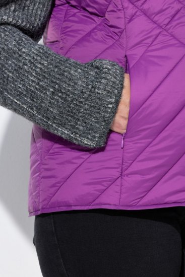 Ulla Popken 840047 Vodoodpudivá prešívaná vesta Lila - Vesty - 