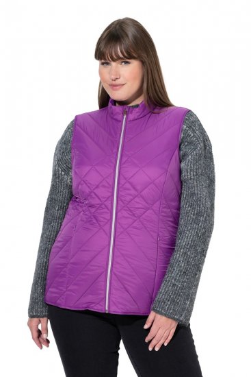 Ulla Popken 840047 Vodoodpudivá prešívaná vesta Lila - Vesty - 