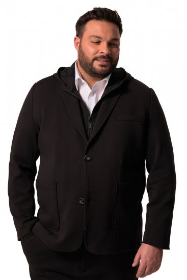 Men+ 205 Bilbao Flexlastic Žerzejové sako Čierna - Obleky - Obleky 2XL-8XL