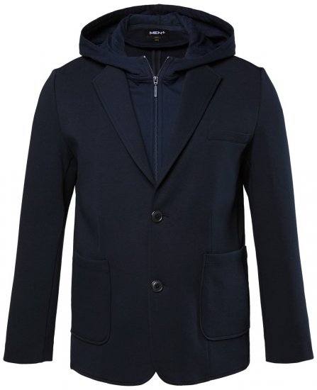Men+ 205 Bilbao Flexlastic Žerzejové sako Tmavomodrá - Obleky - Obleky 2XL-8XL