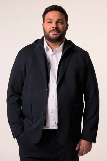 Men+ 205 Bilbao Flexlastic Žerzejové sako Tmavomodrá - Obleky - Obleky 2XL-8XL
