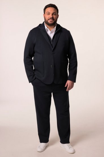 Men+ 205 Bilbao Flexlastic Žerzejové sako Tmavomodrá - Obleky - Obleky 2XL-8XL