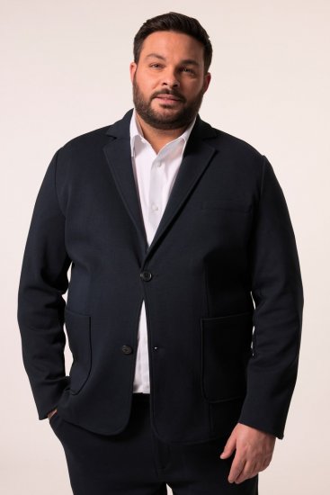 Men+ 205 Bilbao Flexlastic Žerzejové sako Tmavomodrá - Obleky - Obleky 2XL-8XL