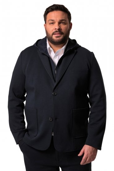 Men+ 205 Bilbao Flexlastic Žerzejové sako Tmavomodrá - Obleky - Obleky 2XL-8XL