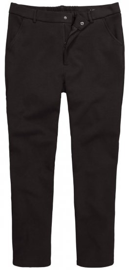 Men+ 207 Bilbao Flexlastic Žerzejové chino nohavice Čierna - Obleky - Obleky 2XL-8XL