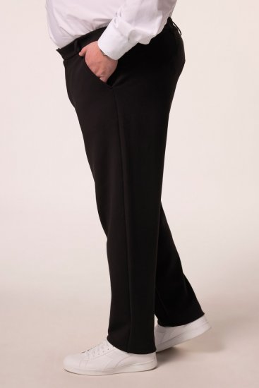 Men+ 207 Bilbao Flexlastic Žerzejové chino nohavice Čierna - Obleky - Obleky 2XL-8XL