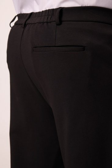 Men+ 207 Bilbao Flexlastic Žerzejové chino nohavice Čierna - Obleky - Obleky 2XL-8XL