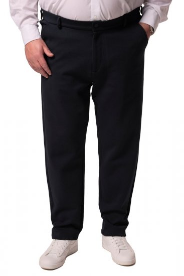 Men+ 207 Bilbao Flexlastic Žerzejové chino nohavice Tmavomodrá - Obleky - Obleky 2XL-8XL