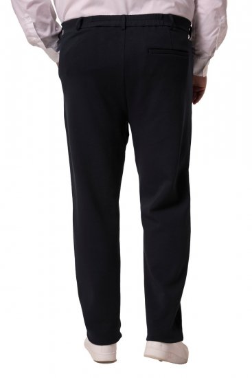 Men+ 207 Bilbao Flexlastic Žerzejové chino nohavice Tmavomodrá - Obleky - Obleky 2XL-8XL