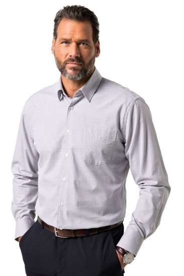 JP1880 Business Shirt Long Sleeve Two-Tone Grey - Košele - Košele 2XL-10XL