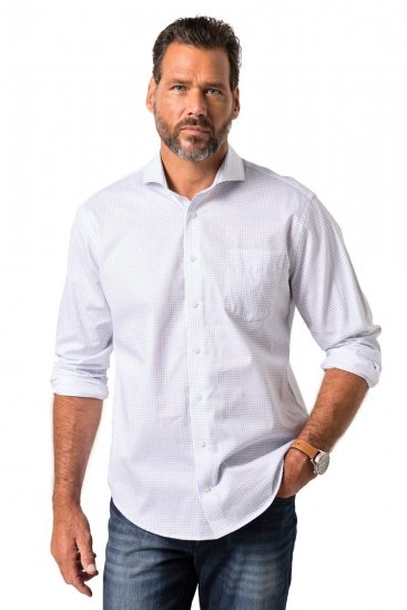 JP1880 Business Shirt Long Sleeve Snow White - Košele - Košele 2XL-10XL