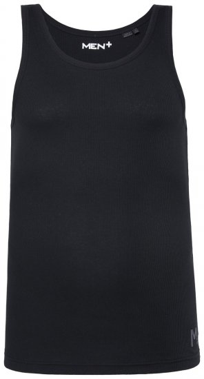 Men+ 620 Rebrované tielko Čierna - Tričká - Nadrozmerné tričká - 2XL-14XL