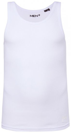 Men+ 620 Rebrované tielko Biela - Tričká - Nadrozmerné tričká - 2XL-14XL
