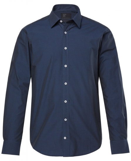 JP1880 Shirt Long Sleeve Kent Collar Navy - Košele - Košele 2XL-10XL