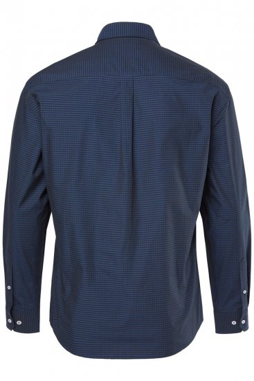 JP1880 Shirt Long Sleeve Kent Collar Navy - Košele - Košele 2XL-10XL