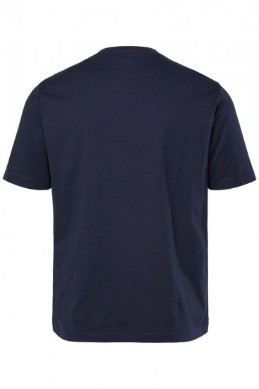 JP1880 T-Shirt Short Sleeve Chest Print Navy - Tričká - Nadrozmerné tričká - 2XL-14XL