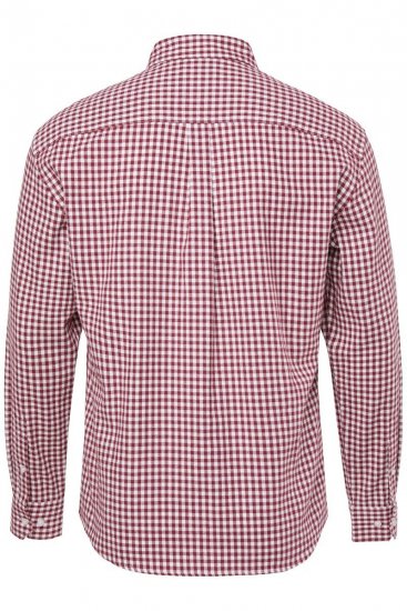 JP1880 Checked Flannel Shirt Long Sleeve Light Red - Košele - Košele 2XL-10XL
