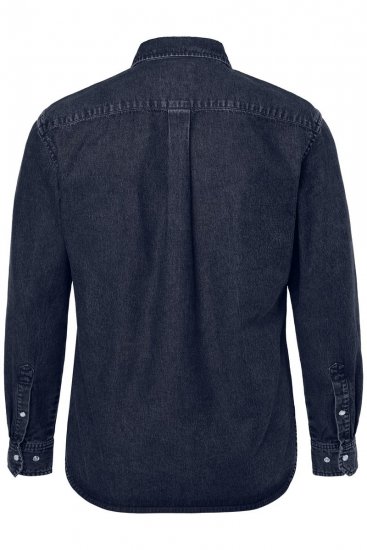 JP1880 Denim Shirt Flexnamic Long Sleeve Navy - Košele - Košele 2XL-10XL