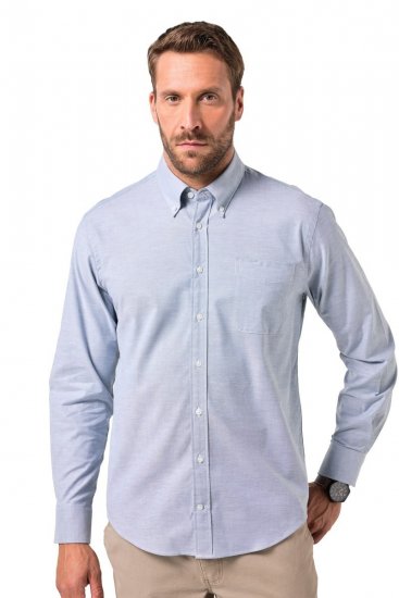 JP1880 Oxford Shirt Flexnamic Long Sleeve Ash Turquoise - Košele - Košele 2XL-10XL