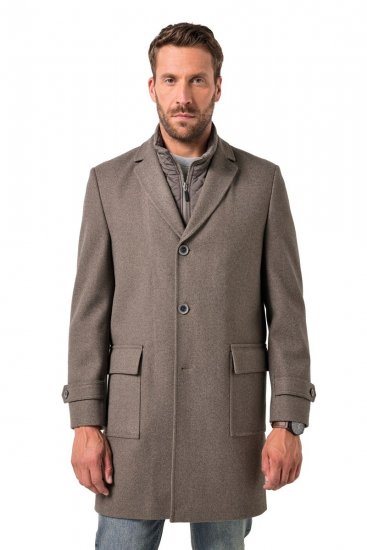 JP1880 Coat Flexnamic Quilted Insert Grey TALL - TALL bundy - TALL bundy pre vysokých mužov