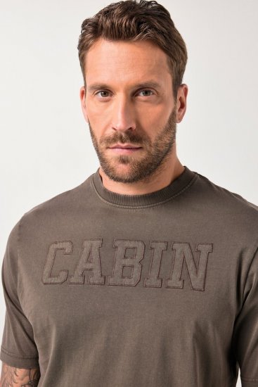 JP1880 T-Shirt Short Sleeve Cabin Mahogany Brown - Tričká - Nadrozmerné tričká - 2XL-14XL
