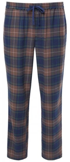 JP1880 Pyjama Trousers Flannel Check Brown - Spodná bielizeň - Spodné Prádlo 2XL-8XL