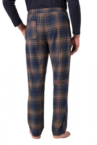 JP1880 Pyjama Trousers Flannel Check Brown - Spodná bielizeň - Spodné Prádlo 2XL-8XL