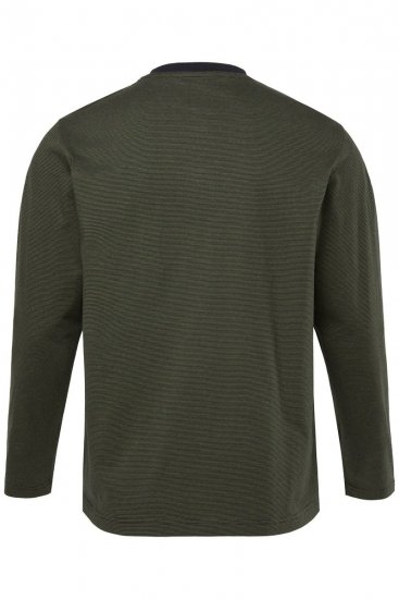 JP1880 Pyjamas Two-piece Striped Dark Green - Spodná bielizeň - Spodné Prádlo 2XL-8XL