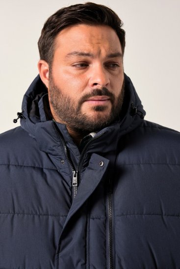 Men+ 426 Parka s kapucňou Námornícka modrá - Bundy - Bundy Nadmerné Veľkosti 2XL-8XL