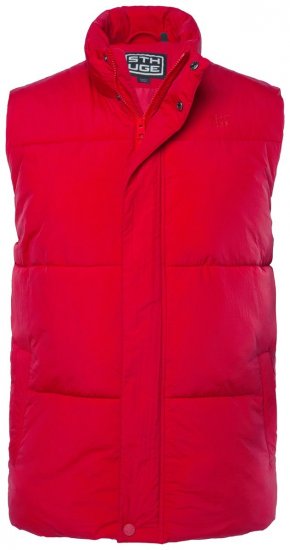 STHUGE 842684 Prešívaná vesta Červená - Bundy - Bundy Nadmerné Veľkosti 2XL-8XL